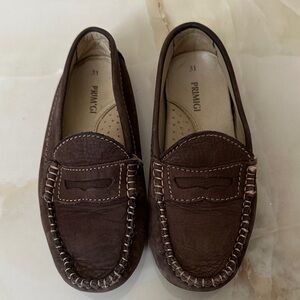 Primigi Dark Brown Suede boys Slip-On Loafers